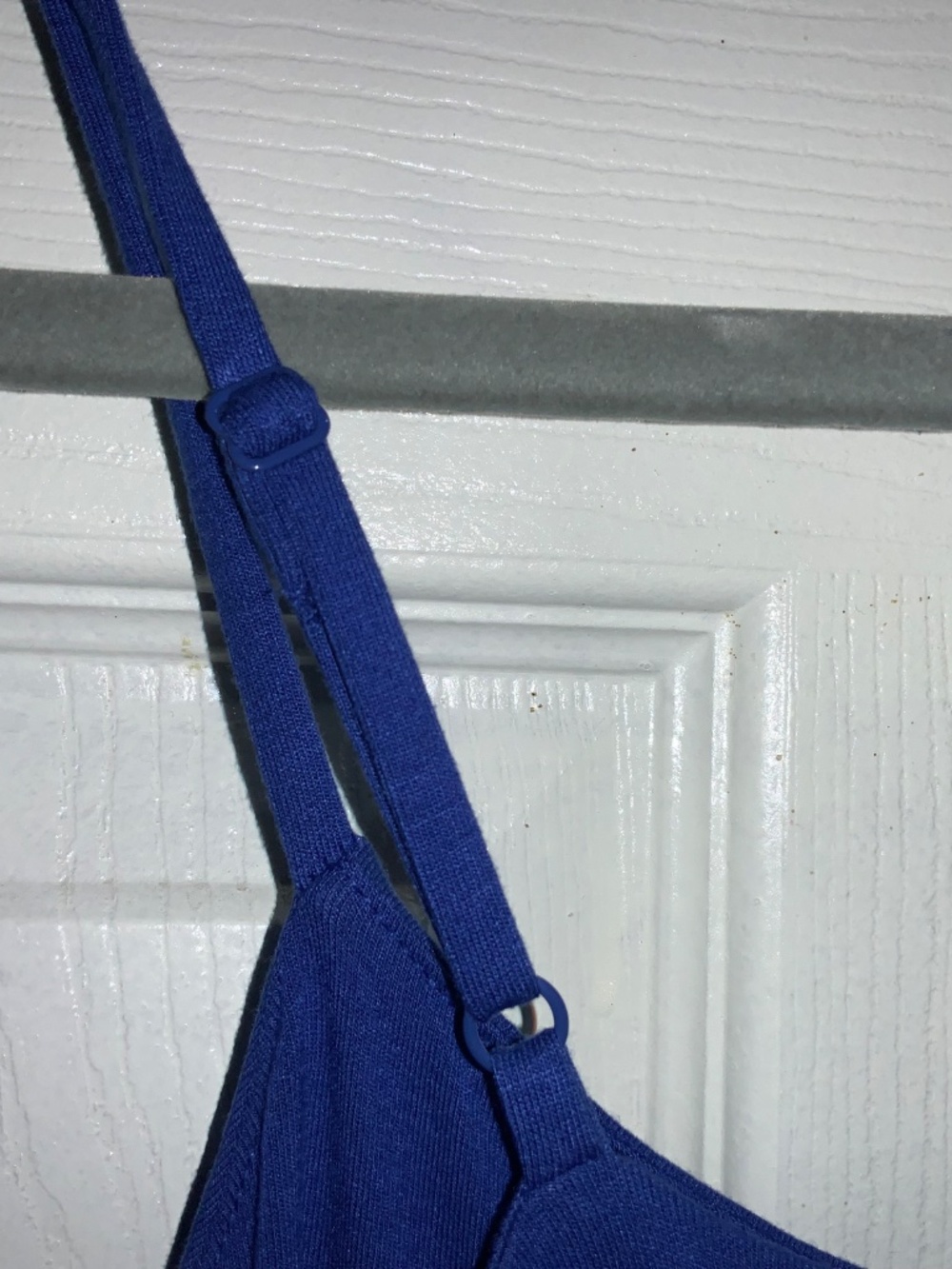 Old Navy Fit & Flare Cami Midi Dress sz M cobalt blue spaghetti straps - Picture 7 of 9